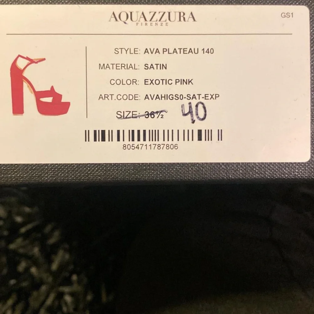 Aquazzura heels, size 40 in hot pink - Picture 6 of 6